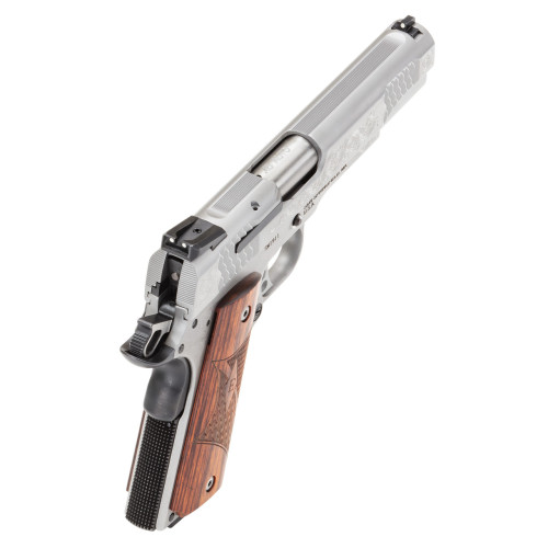 Pistolet Smith et Wesson 1911 E Series gravé calibre 45ACP