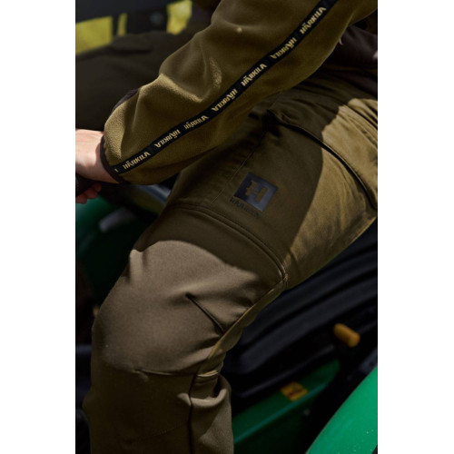 Veste Polaire Kamko Dark olive/Arabian spice reversible Harkila