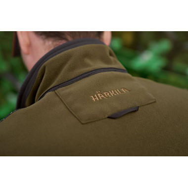 Veste Polaire Kamko Dark olive/Arabian spice reversible Harkila