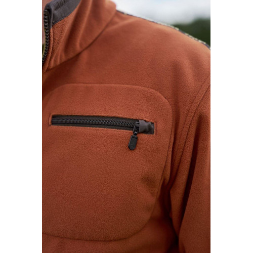 Veste Polaire Kamko Dark olive/Arabian spice reversible Harkila