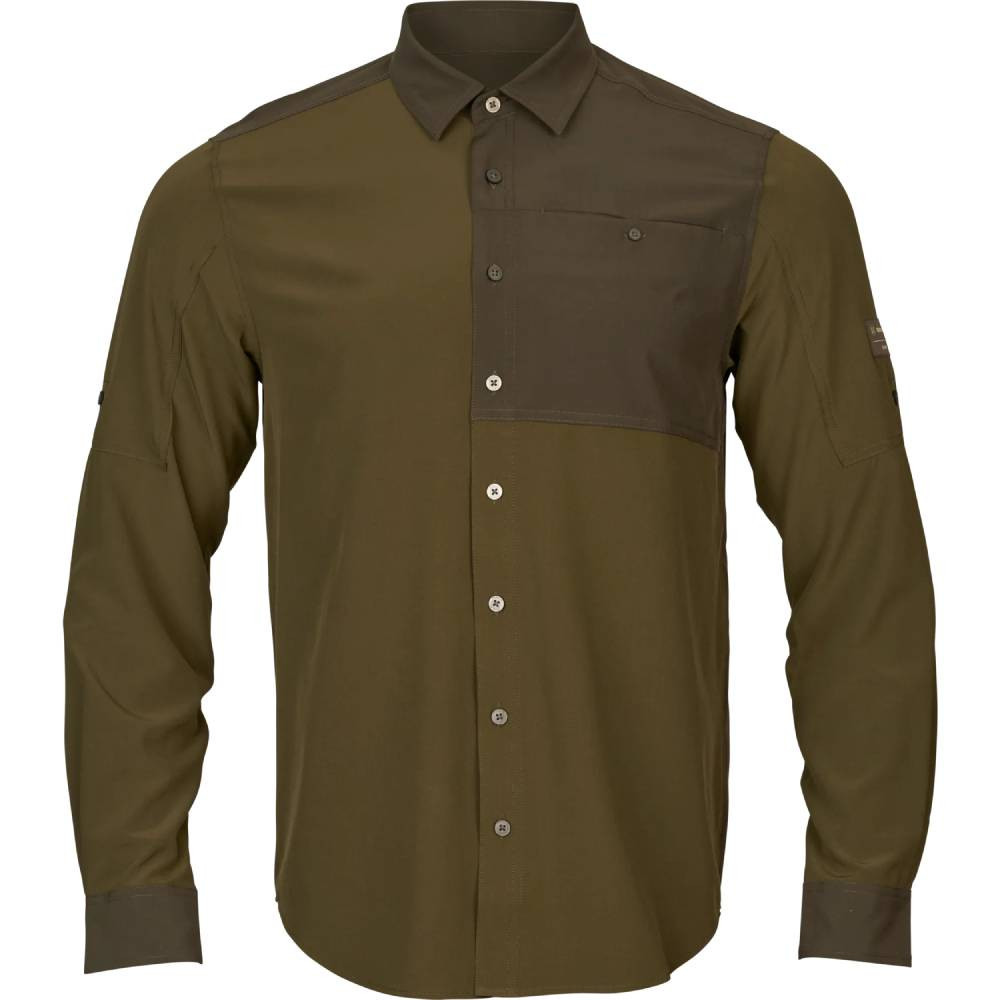 Chemise Logmar Lightweight L/S Dark olive/Willow green