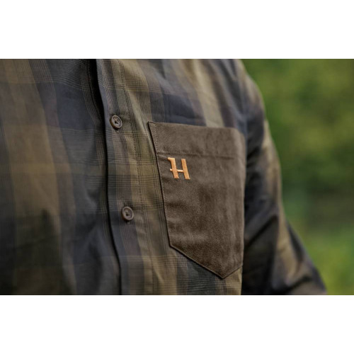 Chemise Akkan Willow green/Shadow brown