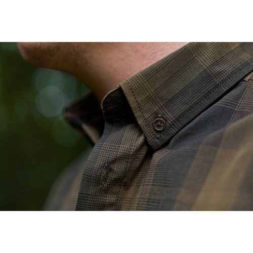 Chemise Akkan Willow green/Shadow brown