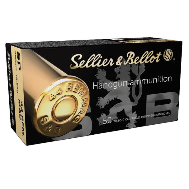 Cartouches cal.44 rem. mag. SP S&B 31140 Bte  50