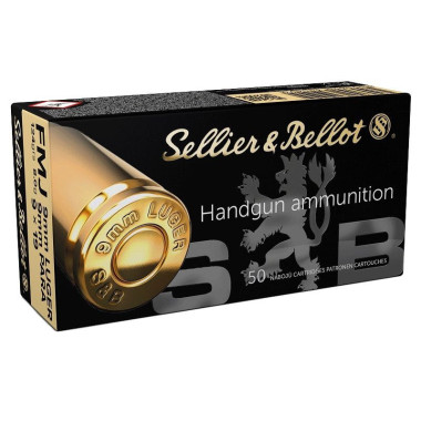 Cartouches S & B 9X19 FMJ 124gr