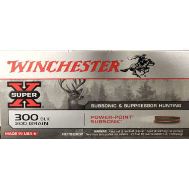 Cartouches 300 Blackout Subsonic 200Grains Bte20