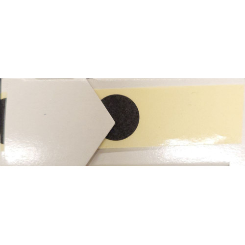 Pastilles Autocollantes - Noir Ronds 15mm Btes de 1000