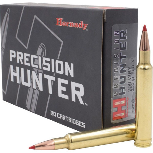 Cartouches Hornady 300 Weath Mag Precision Hunter 200gr ELDX