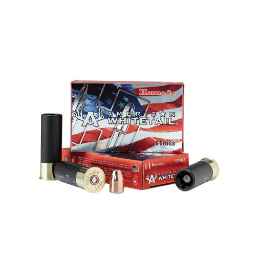 Cartouches Hornady Calibre 12 Slug 325 Grains interlock Boite de 5 munitions pour âme a canon lisse