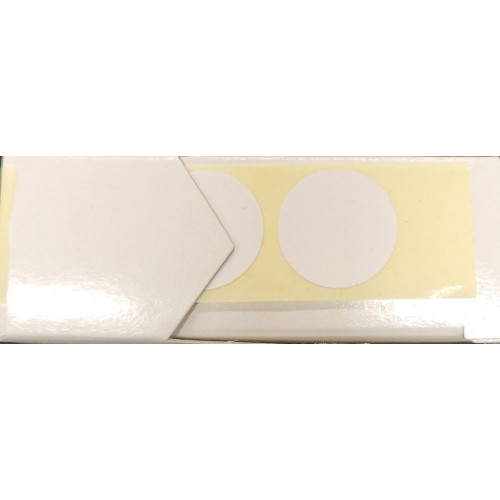 Pastilles Autocollantes - Blanc Ronds 19mm Btes de 1000