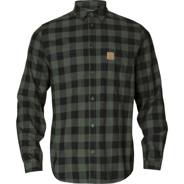 Chemise Härkila Scandinavian L/S shirt Green Check