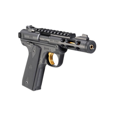 Pistolet Ruger Mark IV 22/45 Lite 22LR 4.40" 10CPS Bronze 1/2-28" Canon Or
