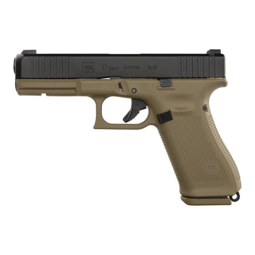 Pistolet Glock 17 Gen5 FR Coyote Calibre 9X19 PM