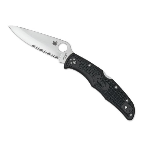Couteau Spyderco Endura 4 noir Semi Dentée