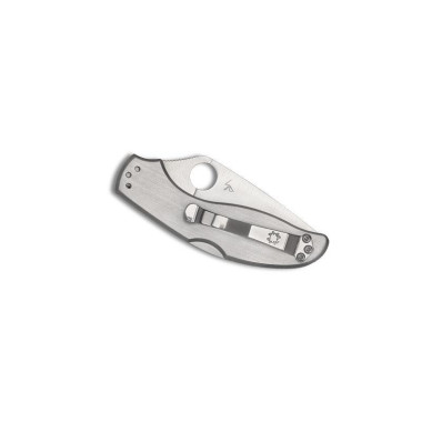 Couteau Spydreco Uptern lame semi-dentée à cran