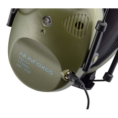 Casque antibruit électronique Vert CAS1034 B NUMAXE