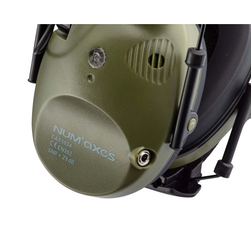 Casque antibruit électronique Vert CAS1034 B NUMAXE