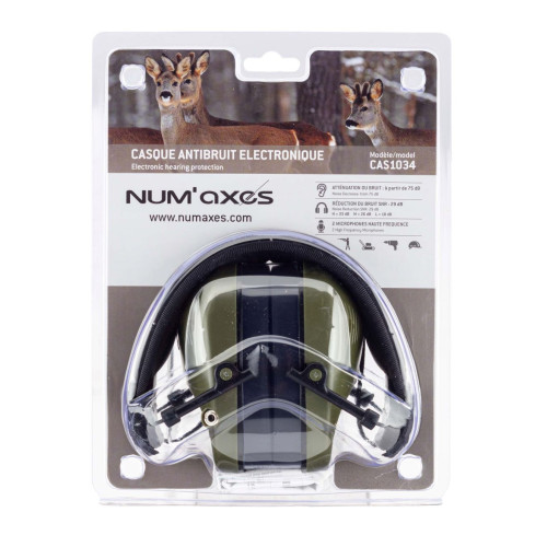 Casque antibruit électronique Vert CAS1034 B NUMAXE