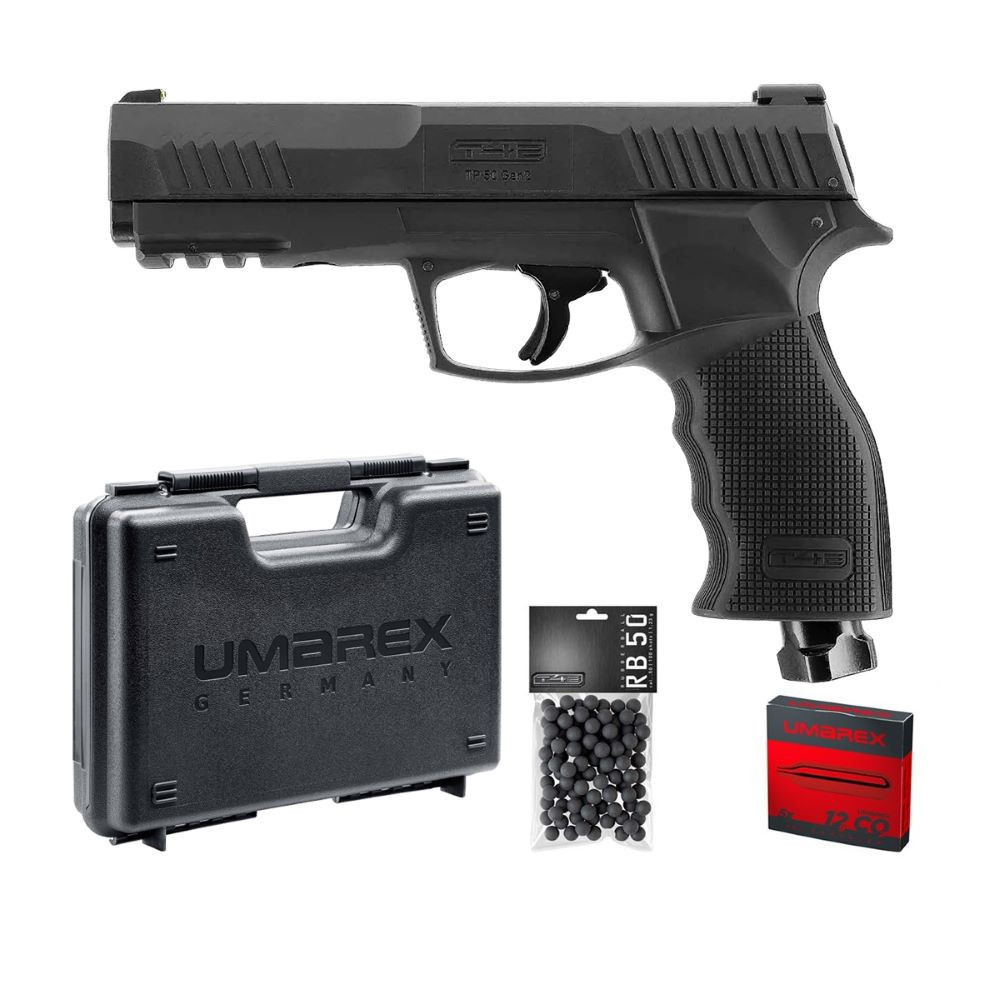 Pistolet T4E TP50 Gen.2 CAL 50 - 13 J (100 Billes, 5 Co2, Mallette)