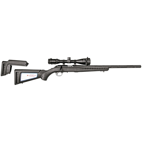 Carabine custom Ruger American Rimfire 22LR Noire Lunette 3-9X40 Housse