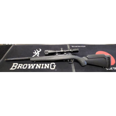 Carabine custom Ruger American Rimfire 22LR Noire Lunette 3-9X40 Housse