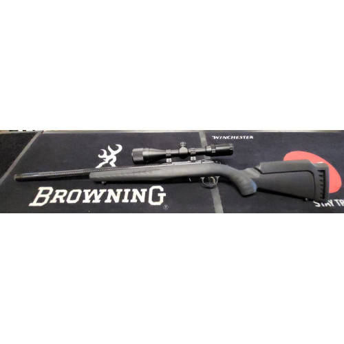 Carabine custom Ruger American Rimfire 22LR Noire Lunette 3-9X40 Housse