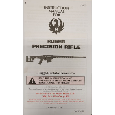 Carabine Ruger Precision Rifle RPR 308 Win 10 coups 24" 61cm Frein de bouche